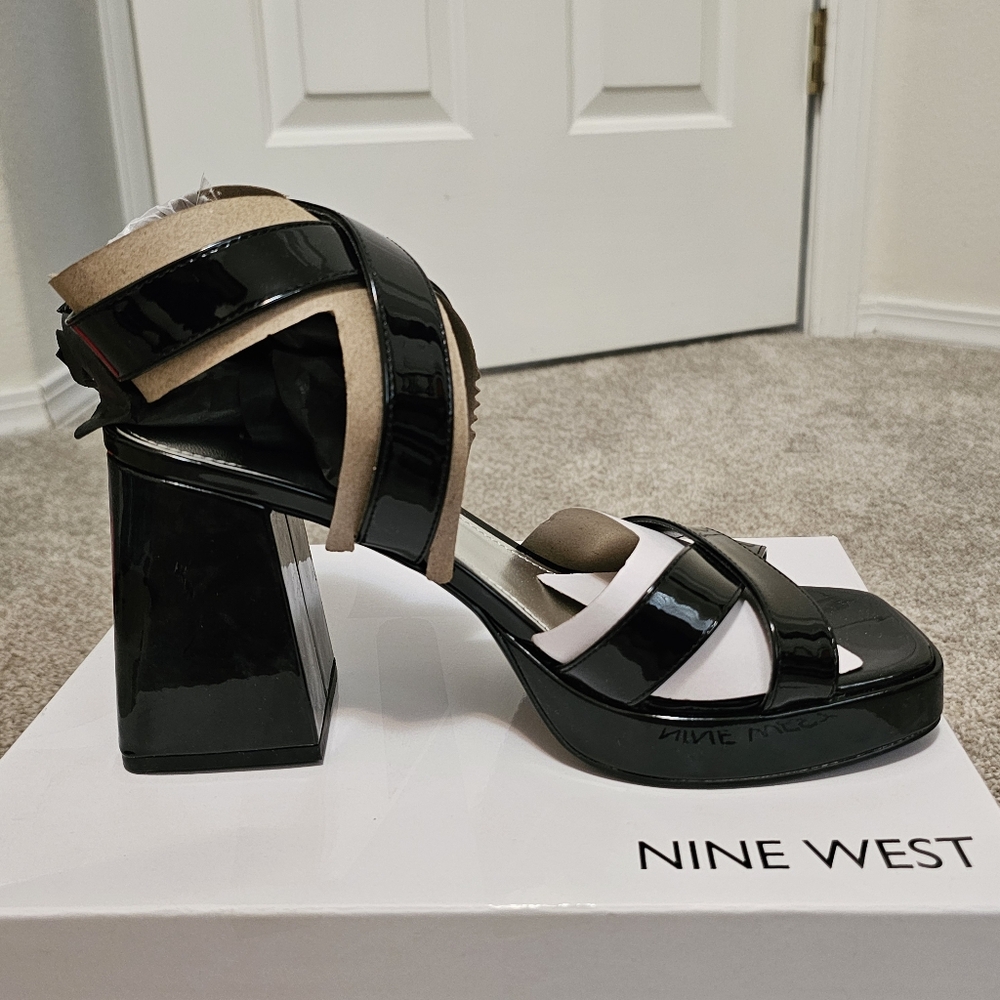 Ankle Strap Platform Sandals, Size 8, Nine West